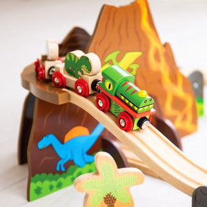 BigJigs Wooden Dinosaur Train Set