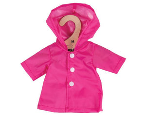 BigJigs Doll's Clothes Pink Raincoat