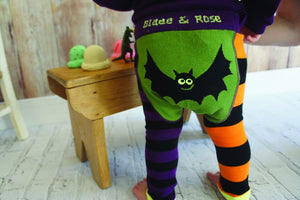 Blade and Rose Baby Halloween Bat Leggings