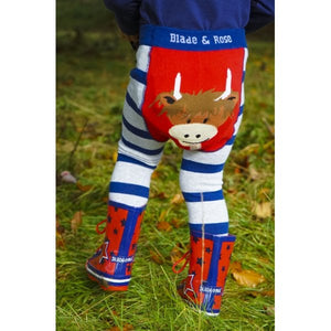 Blade and Rose Baby Highland Cow Leggings
