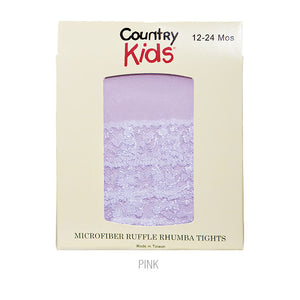 Country Kids Ruffle Rhumba Baby Tights Pink