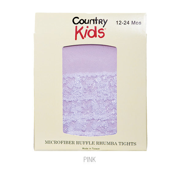 Country Kids Ruffle Rhumba Baby Tights Pink