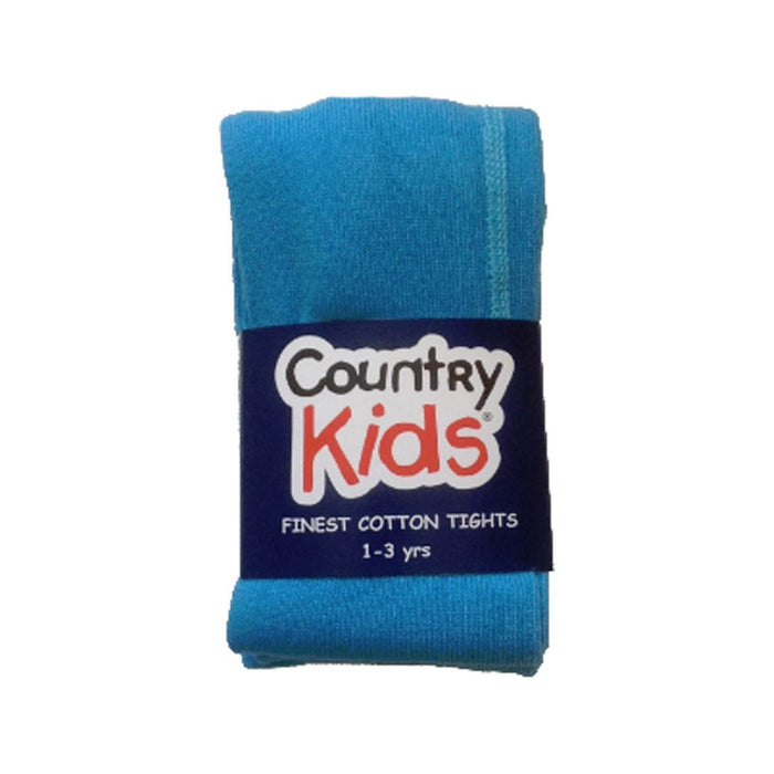 Country Kids Luxury Cotton Tights Turquoise