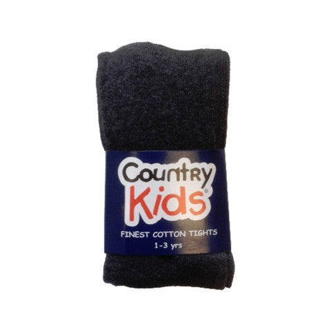 Country Kids Luxury Cotton Tights Charcoal Grey
