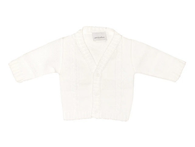 Dandelion Baby Knitted Cardigan White