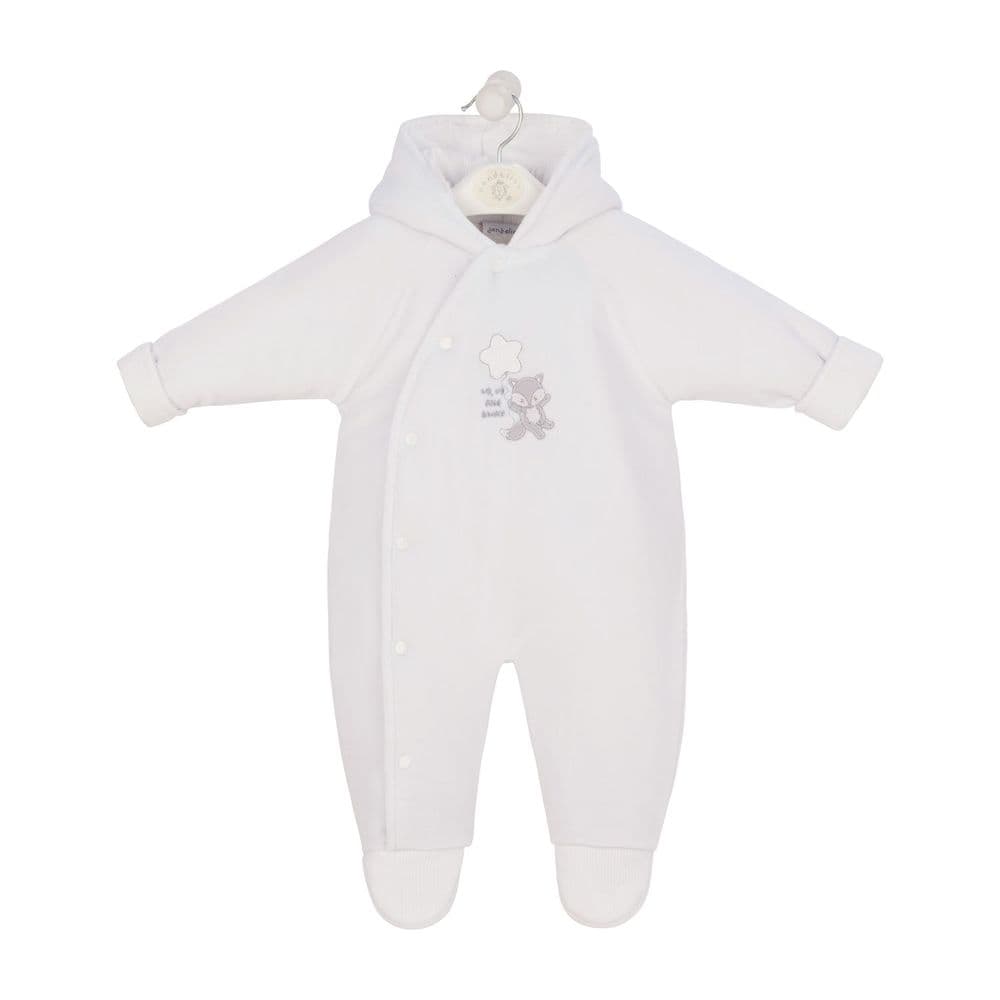 White clearance pramsuit newborn