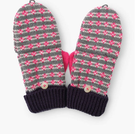 Hatley Winter Heart Finger Flip Gloves