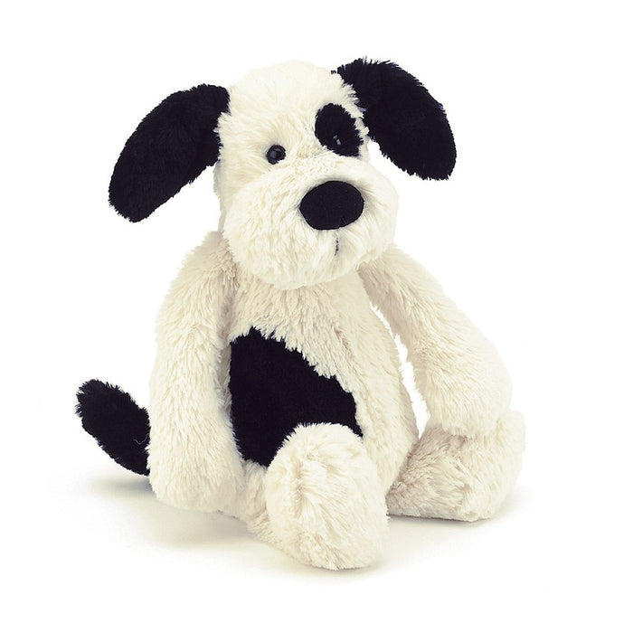 Jellycat Bashful Black & Cream Puppy