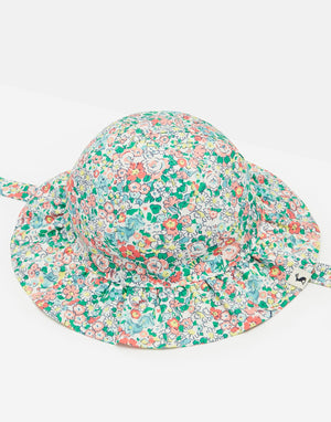 Joules Brit Frill Sun Hat Butterfly Ditsy