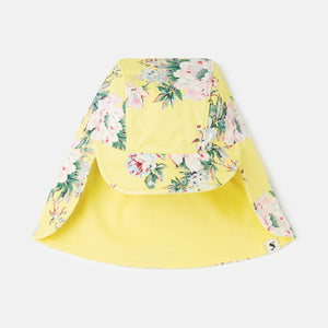 Joules Sonny Legionnaire Sun Hat, Yellow Floral