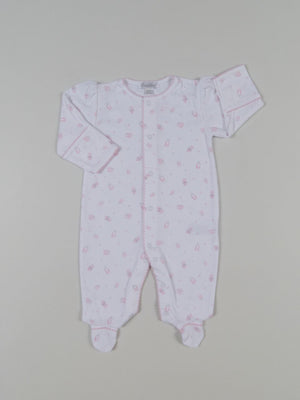 Kissy Kissy Pima Cotton Magical Moments Footie, Pink