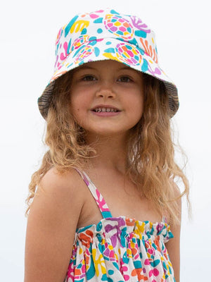 Kite Sea Turtle Sun Hat, Reversible