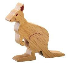 Lanka Kade Fair Trade Natural Wood Toys Kangaroo
