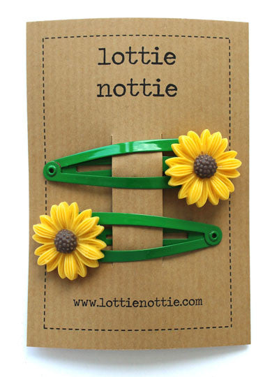 Lottie Nottie Sunflower Hair Clips