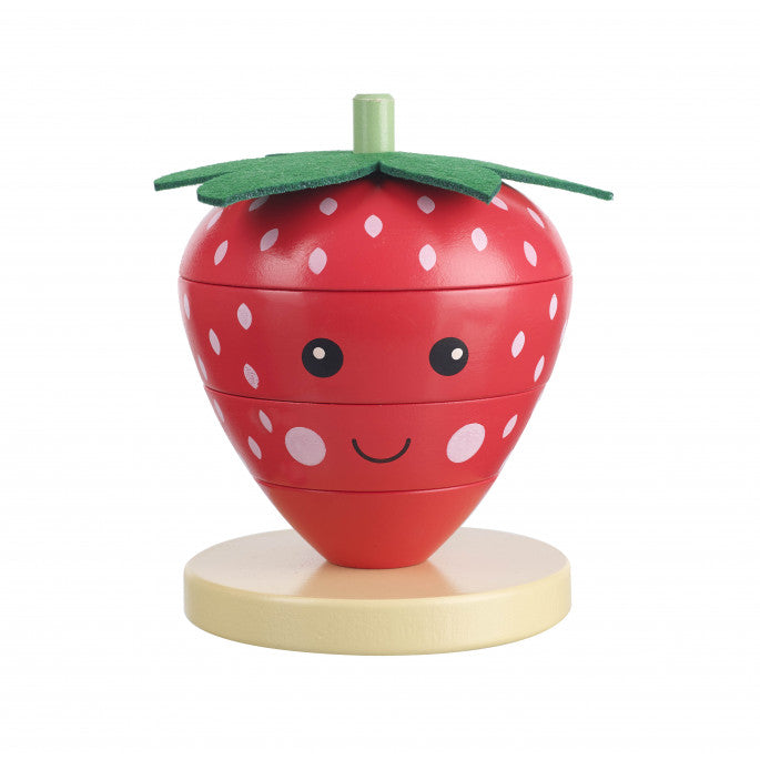 Orange Tree Toys Strawberry Stacking Ring