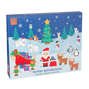Orange Tree Toys Winter Wonderland Wooden Advent Calendar