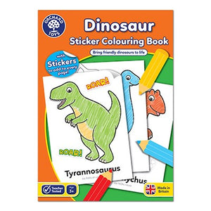 Orchard Toys Colouring and Sticker Book Dinosaur