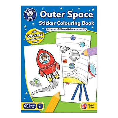 Orchard Toys Colouring and Sticker Book Outer Space