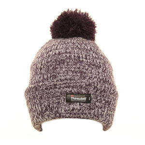 Thinsulate Marl Bobble Hat Lilac