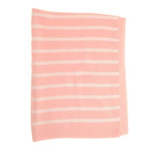 Baby Blanket Pink Stripes