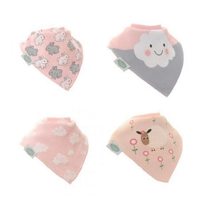 Bandana Dribble Bibs 4 Pack Cuddly Pinks