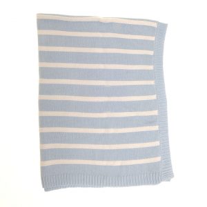 Baby Blanket Blue Stripes