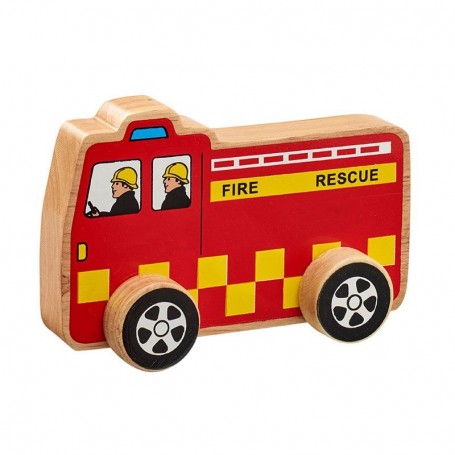 Lanka Kade Fairtrade Wooden Fire Engine Push Along